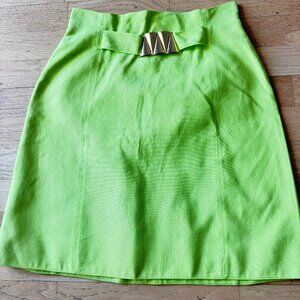 BEAUTIFUL CLAUDE MONTANA SKIRT GREEN 44 10